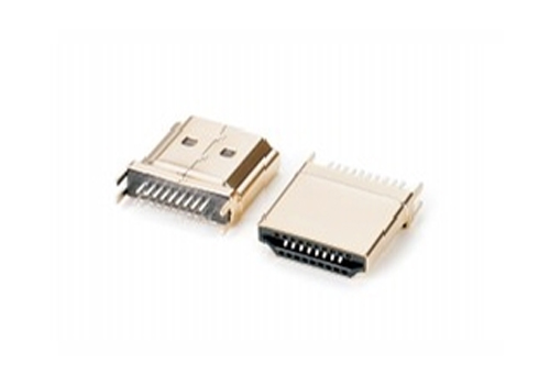 HDMI19母180°夹板1.6mm