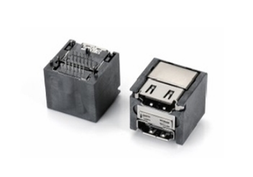 双层HDMI90°插板